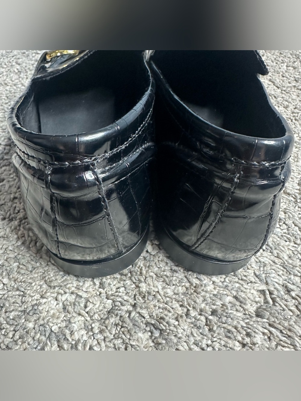 Jeffrey Campbell Velviteen loafers 9.5 black horsebit quiet luxury slip on - Picture 6 of 14